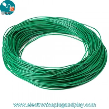 Cable Profesional Siliconado 24AWG Verde